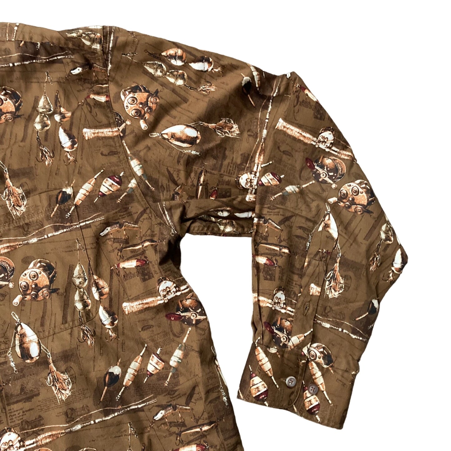 Bluff Creek Outfitters Vintage Fishing Long-Sleeve Shirt Men's Size XL