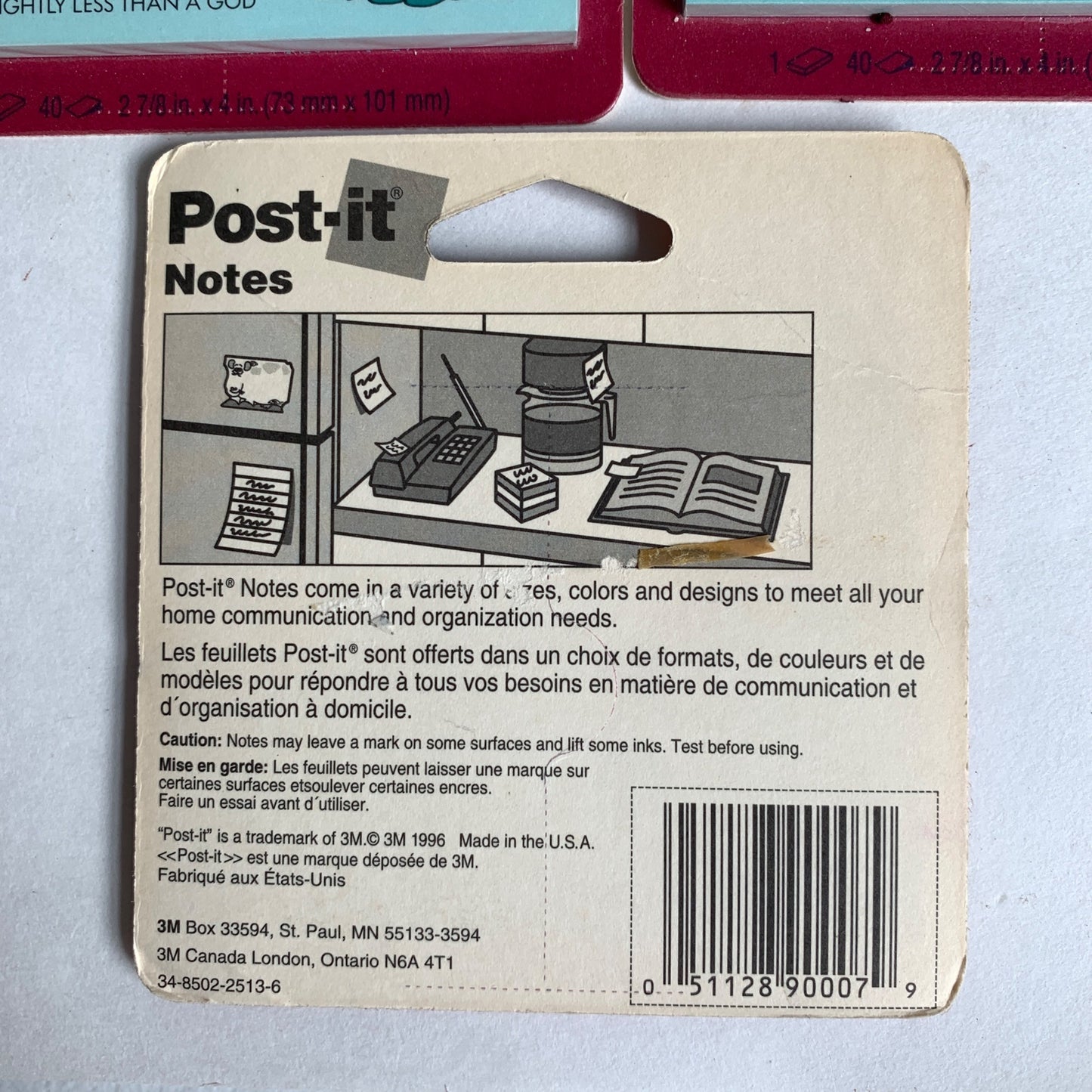 Post-It Vintage More than Merely a Secretary Lot of 3