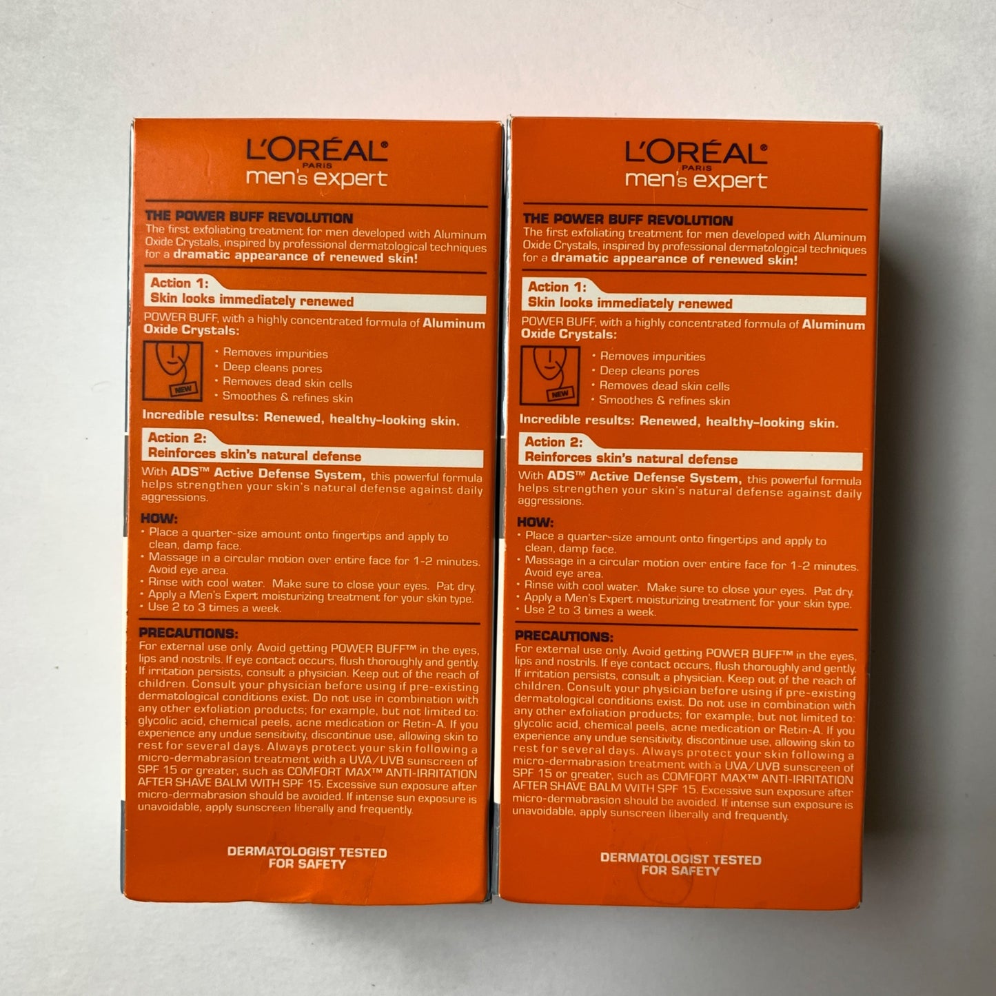 L'oreal Men's Expert Power Buff Exfoliator x2 NEW