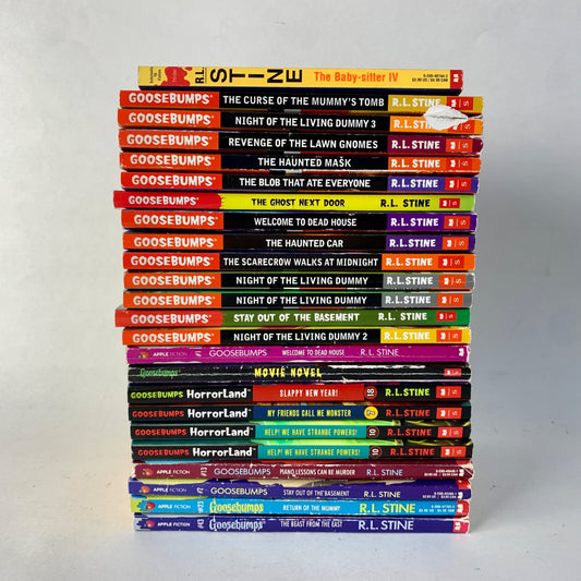 R.L. Stine Goosebumps Lot of 24 Books Horrorland Baby-sitter IV 90s Set