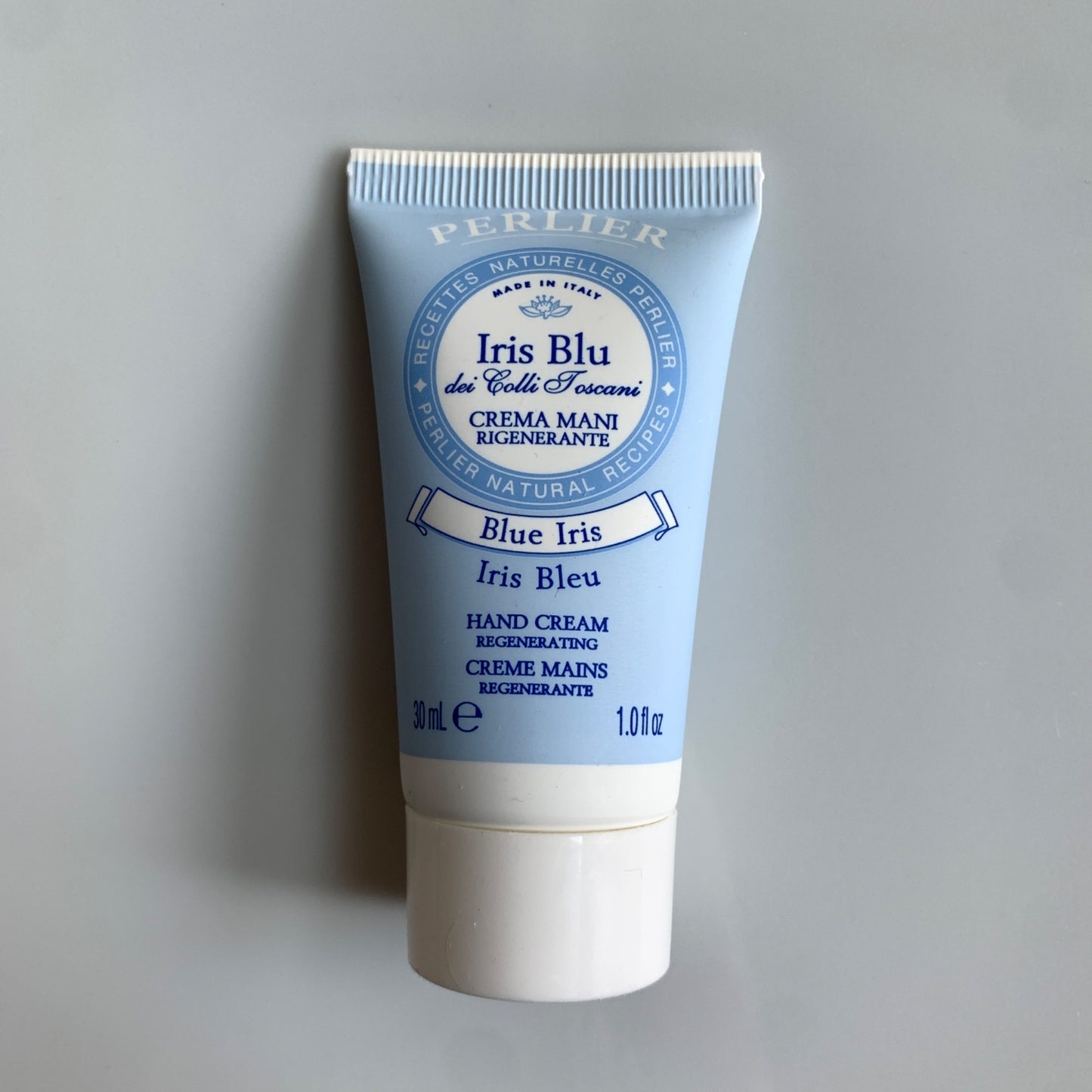 Perlier Iris Blue Hand Cream 1 oz. Travel Size Sealed New