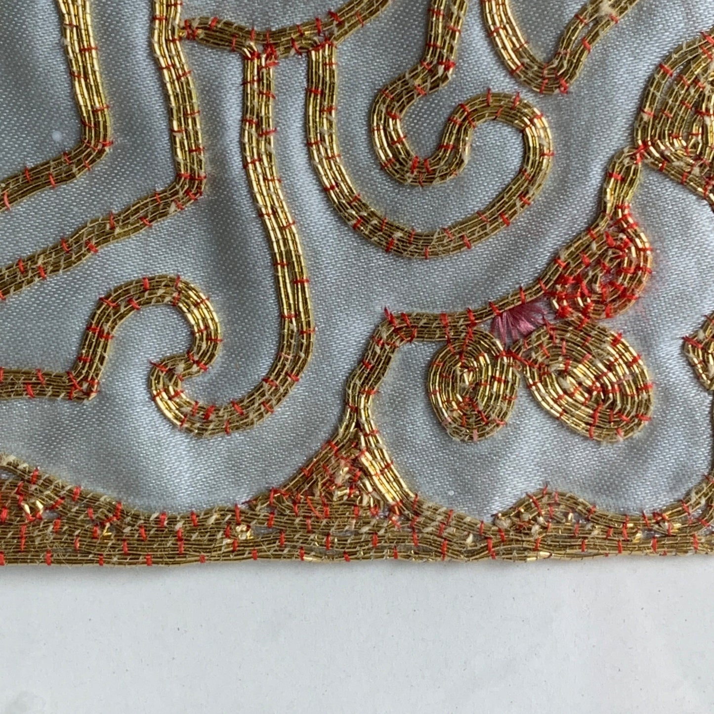 Vintage Embroidered Silk Bird Floral Wall Hanging Decor Fine Detailed