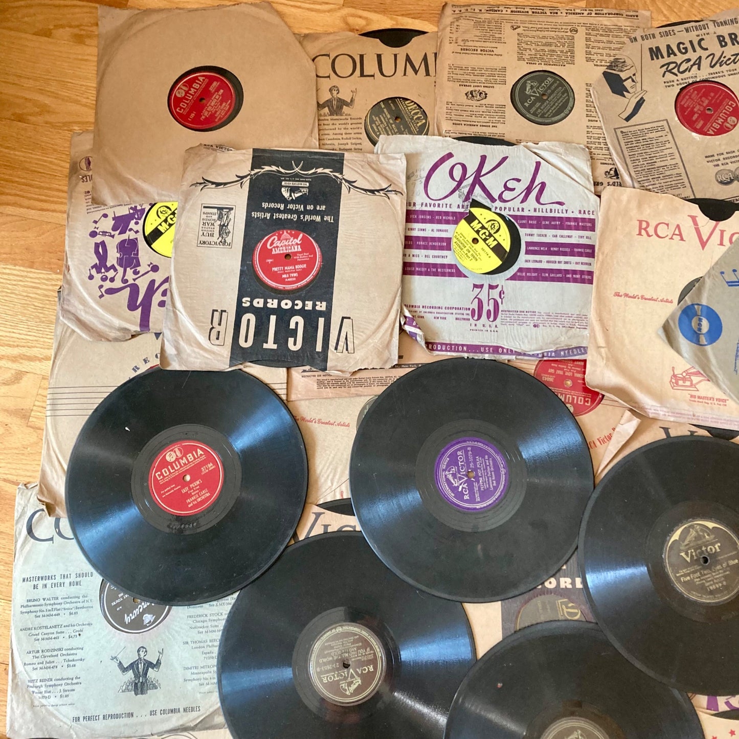 Large Lot Vintage 10-inch Records Columbia Capitol RCA Victor Decca Cosmo MGM