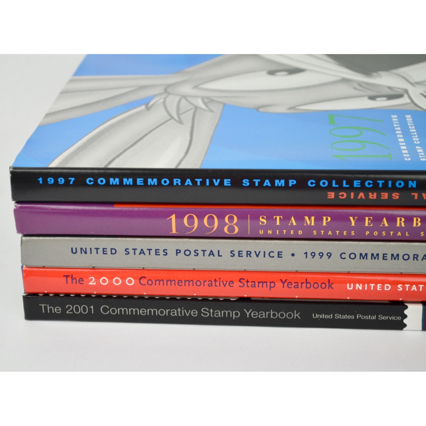 1997 1998 1999 200 2001 USPS Commemorative Stamp Collection Books Lot of 5