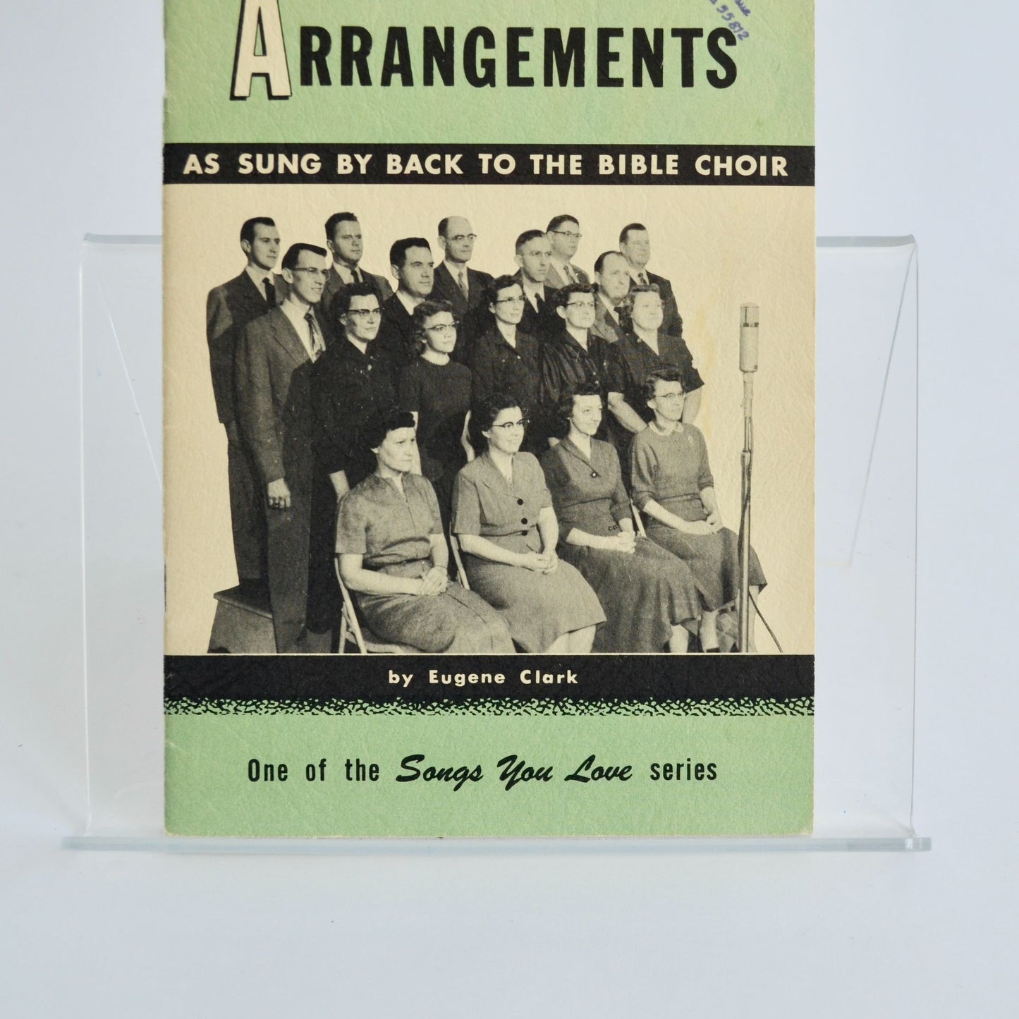 Choir Arrangements Back to the Bible Choir Book Vintage Eugene Clark