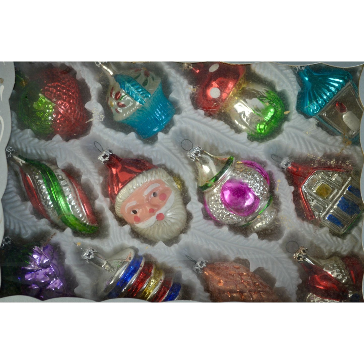 Kurt Adler Vintage Christmas Ornaments Set of 12 in Original Box