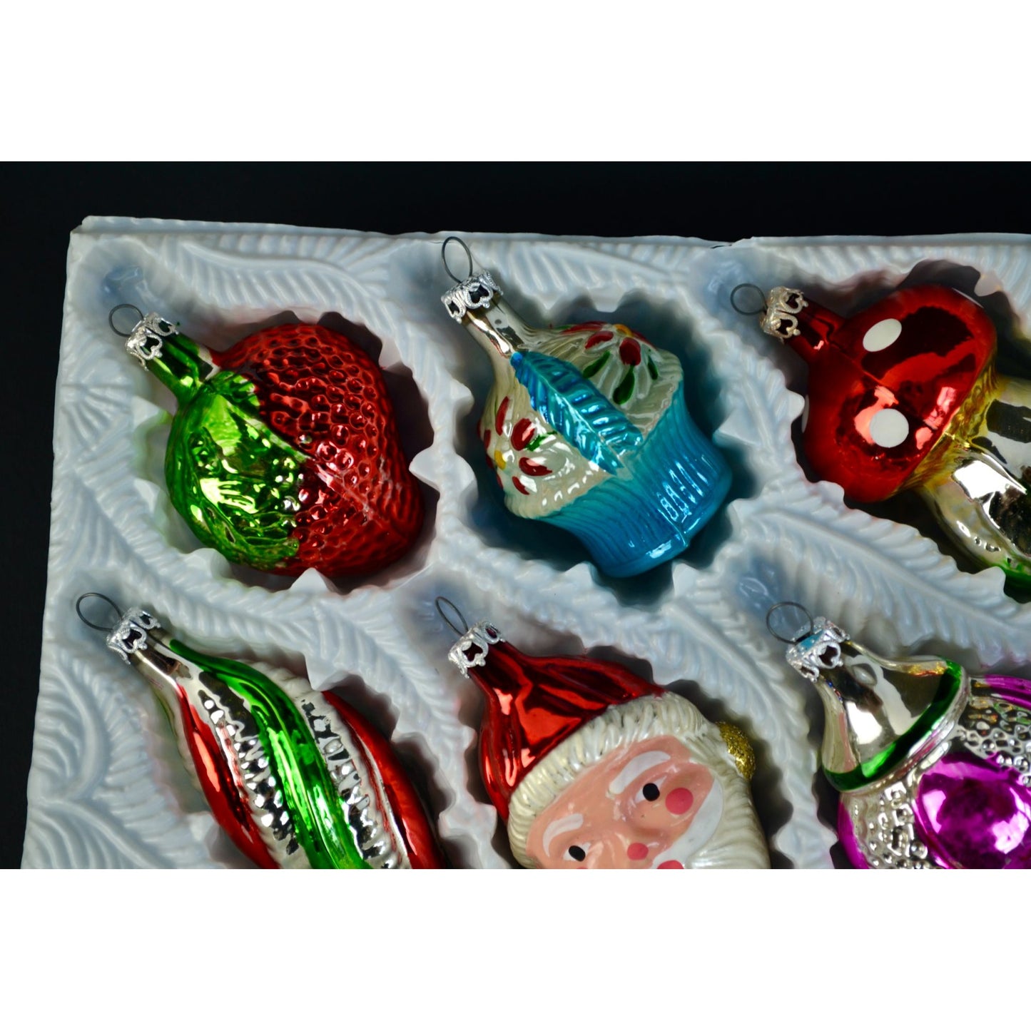 Kurt Adler Vintage Christmas Ornaments Set of 12 in Original Box