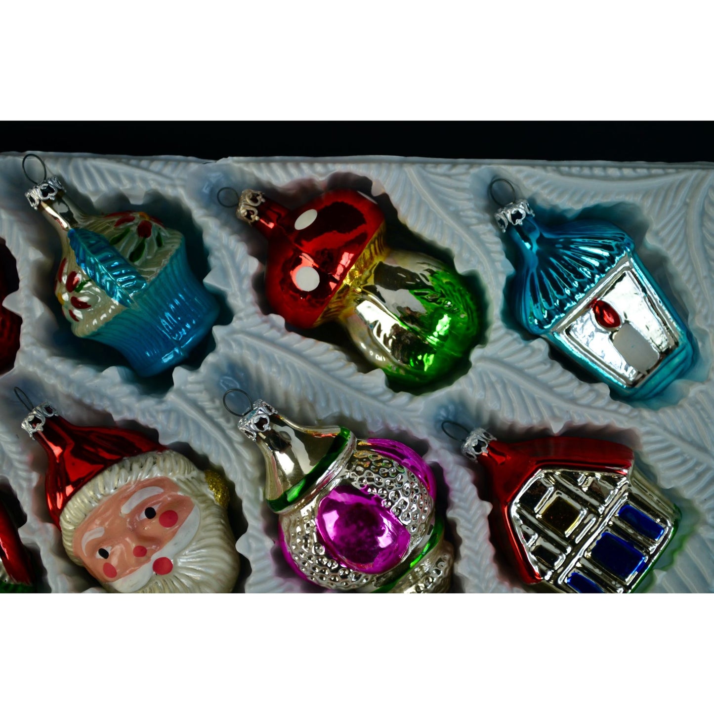 Kurt Adler Vintage Christmas Ornaments Set of 12 in Original Box
