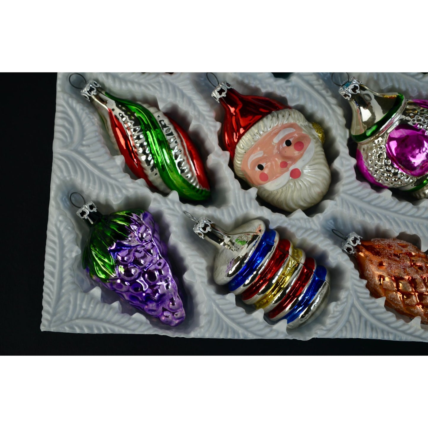 Kurt Adler Vintage Christmas Ornaments Set of 12 in Original Box