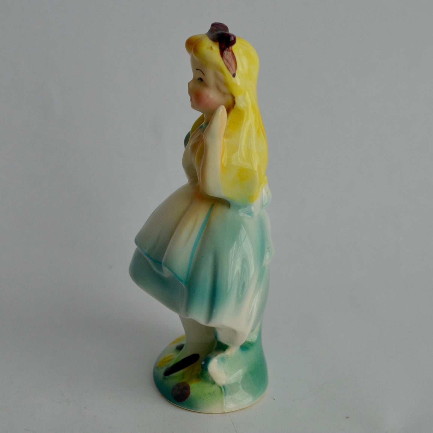 Vintage Alice in Wonderland Ceramic Figurine Disney