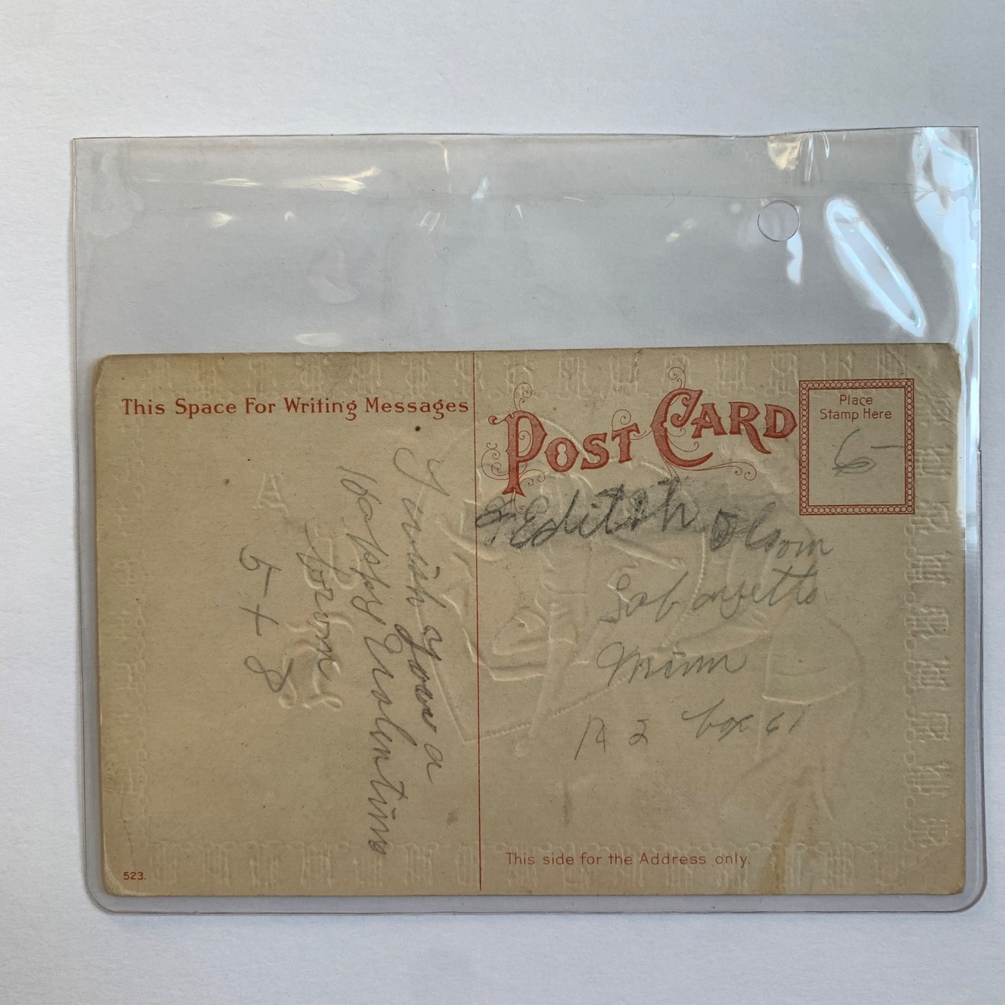 Antique Early 1900s Valentine's Day Postcard a Winning Heart