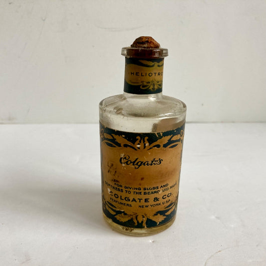 Antique Colgate's Brillantine Heliotrope Gives Gloss to Beard & Hair Vintage