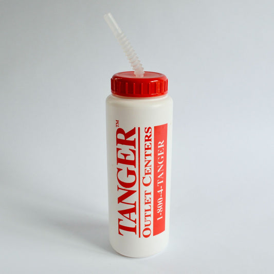 Vintage 1990's Tanger Factory Outlet Center Water Bottle 9"