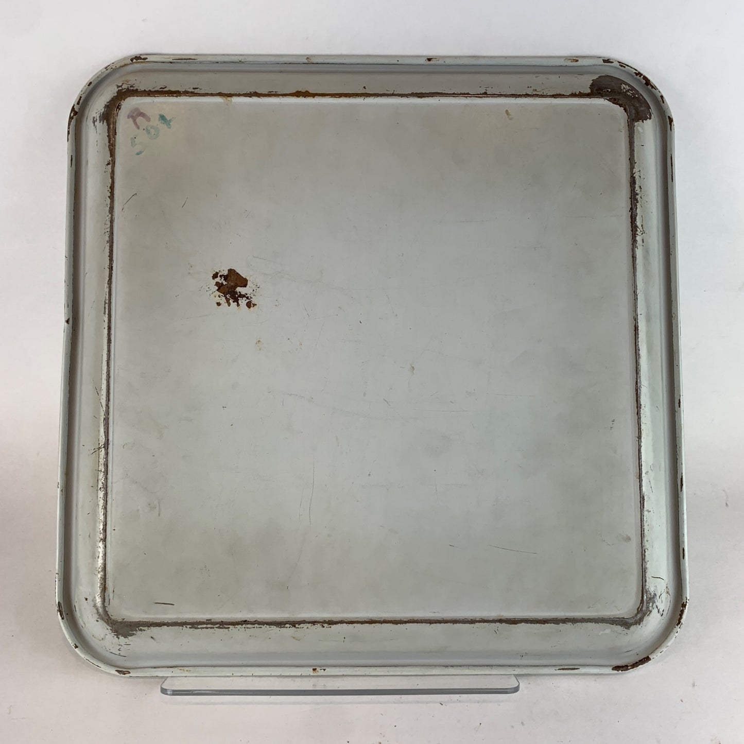 Vintage Marcelline Rooster Tray 13" Metal Serving Platter Mid-Century Retro