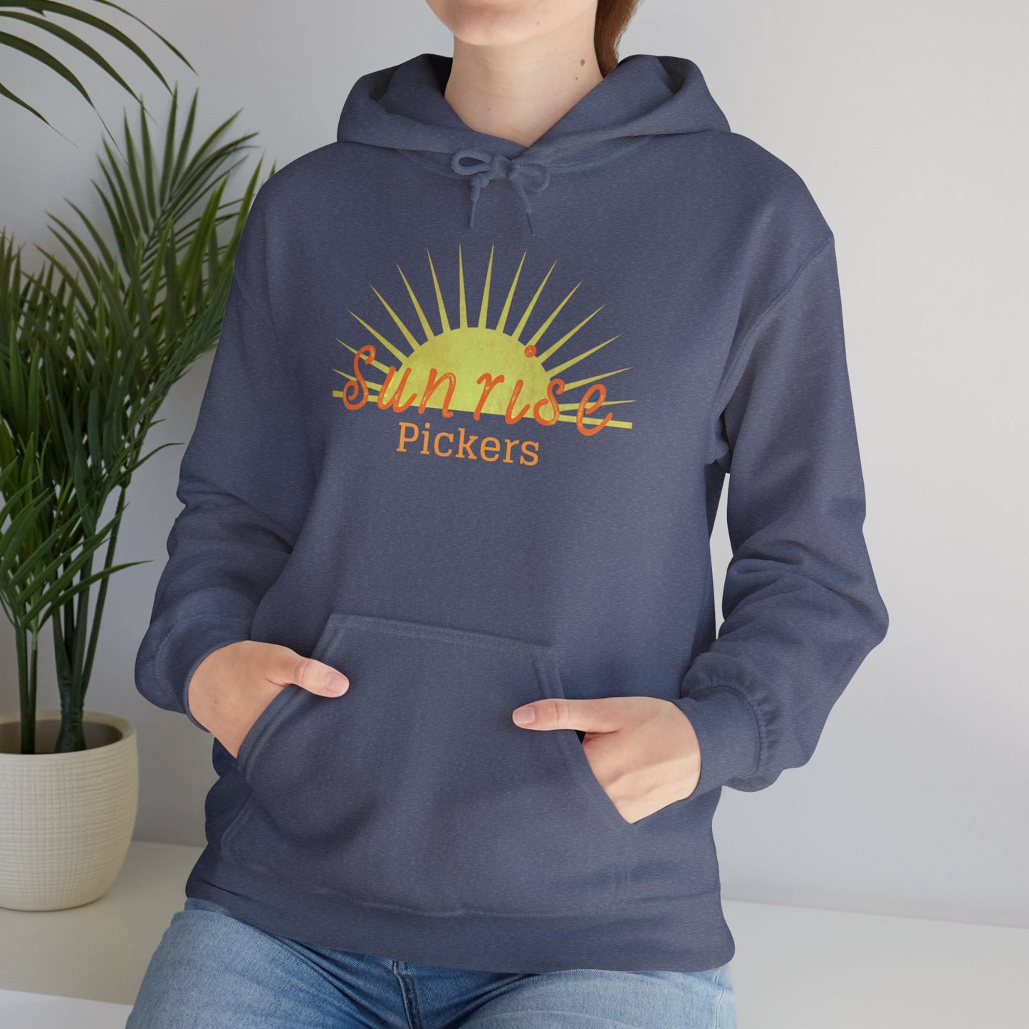 Sunrise Pickers Vintage Unisex Hooded Sweatshirt