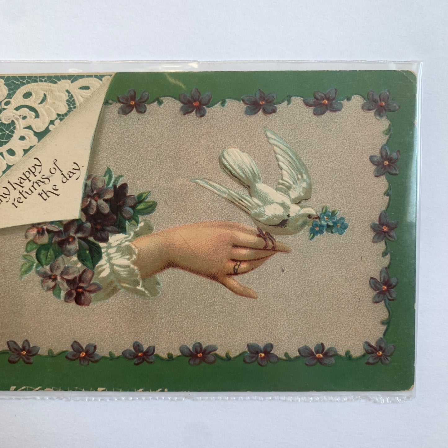 Antique Early 1900s Postcard Many Happy Returns of the Day