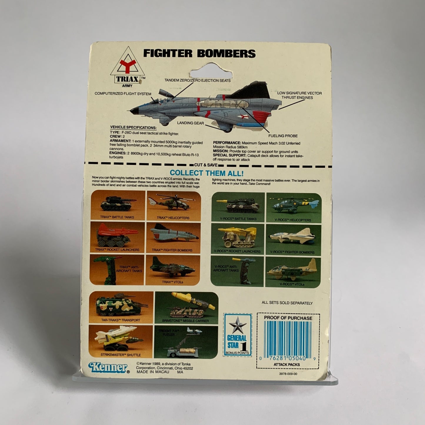 Kenner Mega Force Fighter Bombers Vintage New 1989