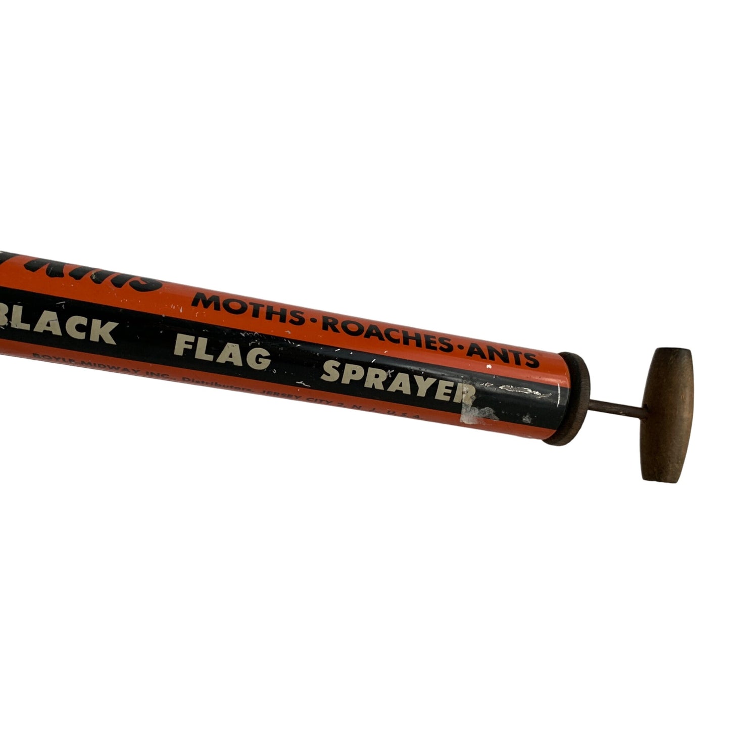 Black Flag Sprayer Vintage Glass & Metal