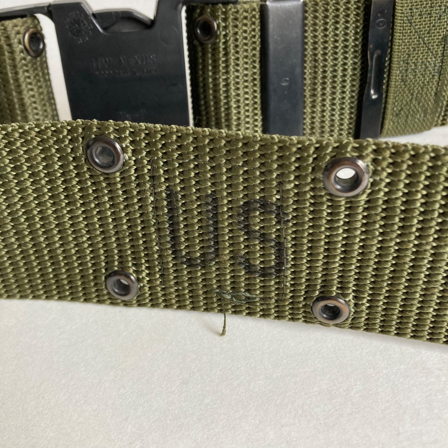 US Army Individual Equipment Pistol Belt LC-2 Green Size Medium OD Green