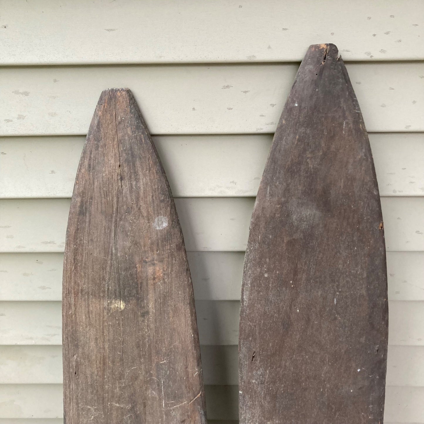 Lot 2 Antique Wood Hide Stretchers Animal Pelt Fur Tanning Stretcher