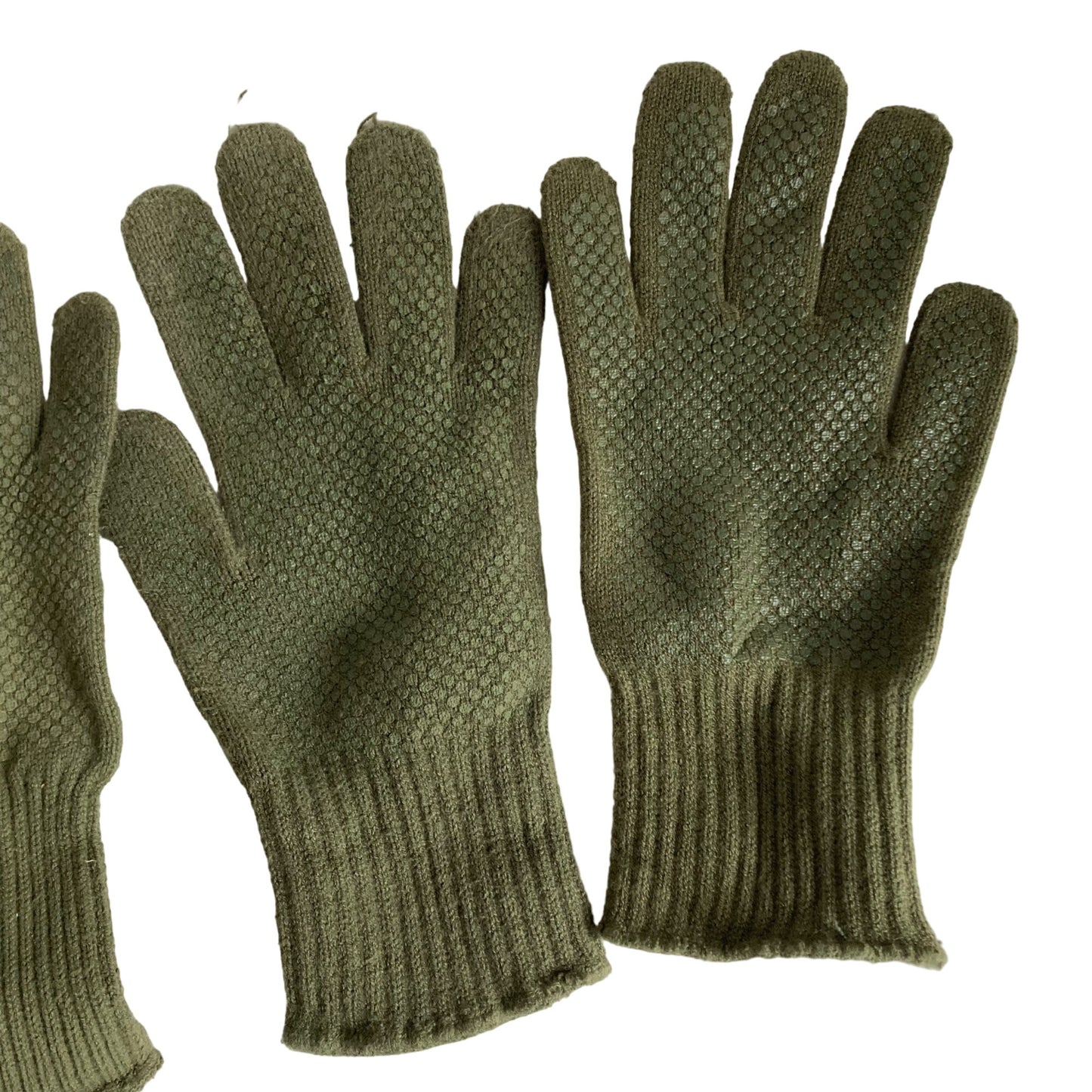 Lot 2 Pairs USMC Wool Glove Inserts Enhanced Grip Liners Olive Drab Marine Corps