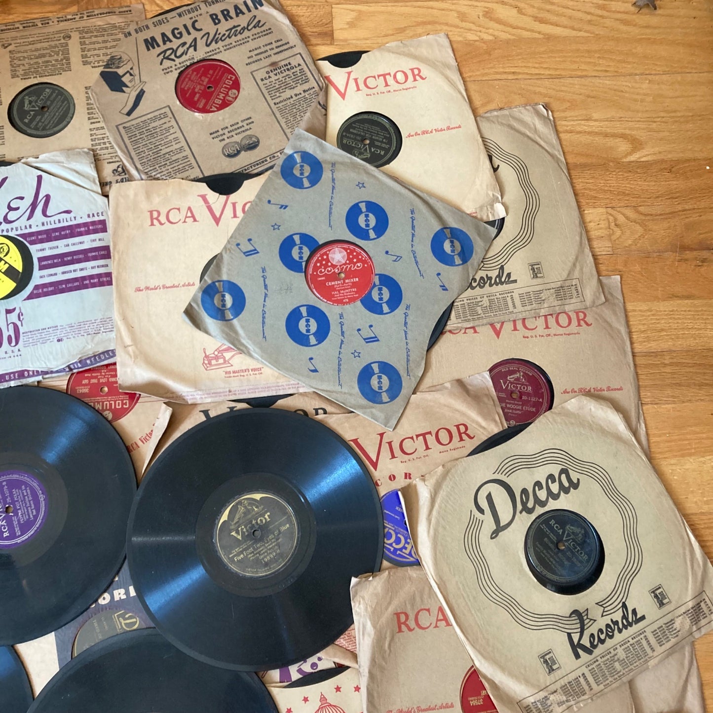 Large Lot Vintage 10-inch Records Columbia Capitol RCA Victor Decca Cosmo MGM