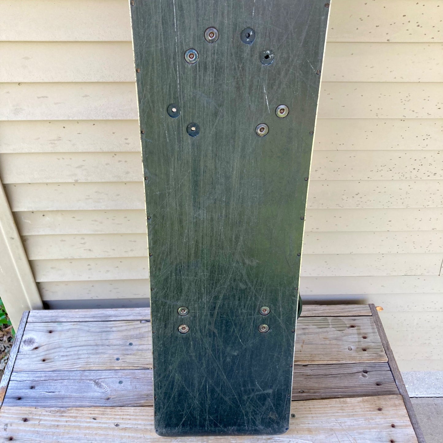 Vintage 1980's Black Snow by SLM Snowboard w/ Bindings 135 cm