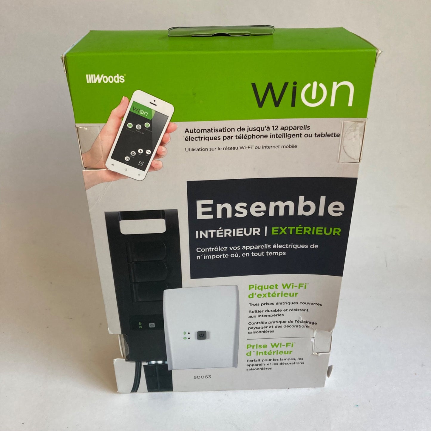 WiOn Wi-Fi Combo Pack Outdoor Yard Stake & Indoor Outlet #50063