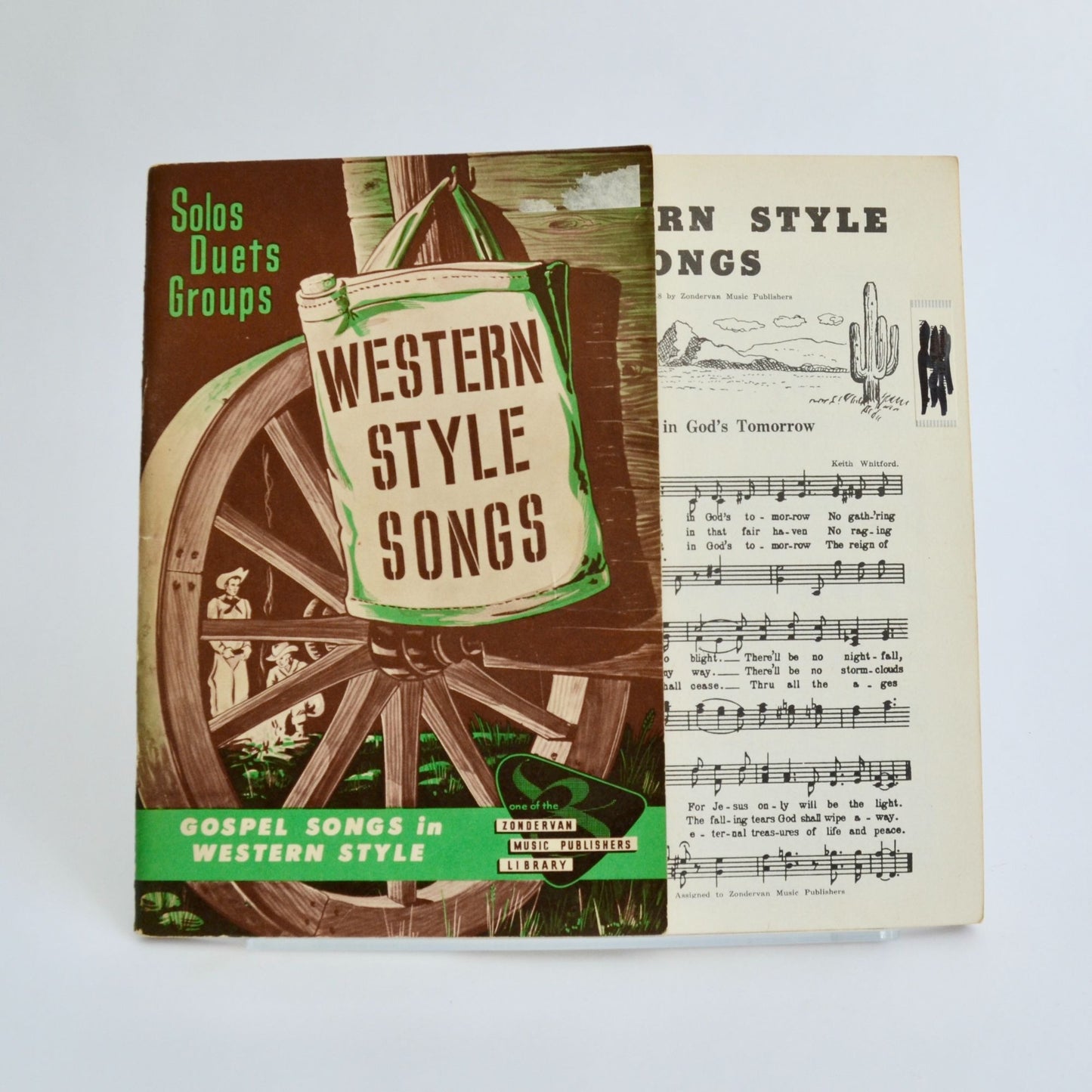 Western Style Songs Solos Duets Groups Gospel Songs Book Vintage