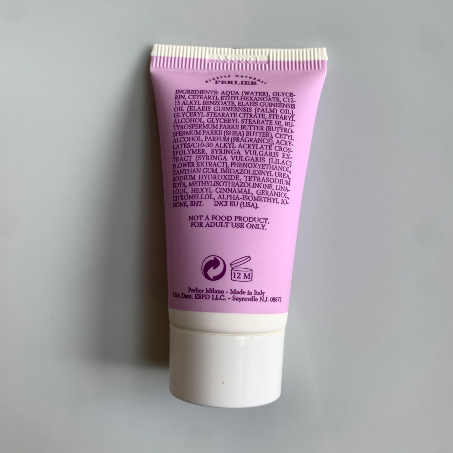 Perlier Lilac Hand Cream 1 oz. Travel Size New Sealed