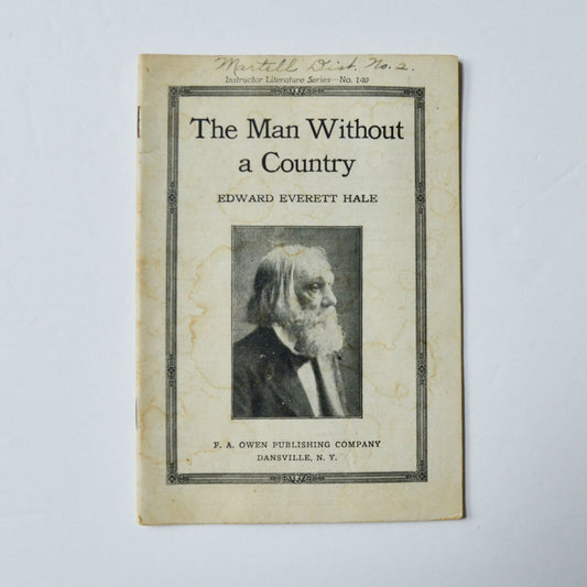 The Man Without a Country Edward Everett Hale Instructor Literature Series