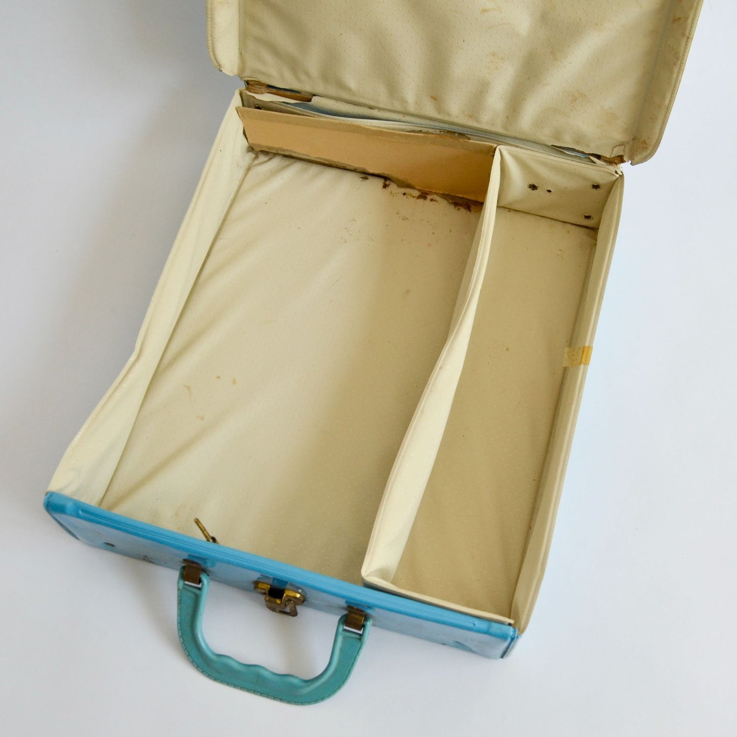 Vintage 1960's Brownie Doll Case Effanbee Blue Carry Storage