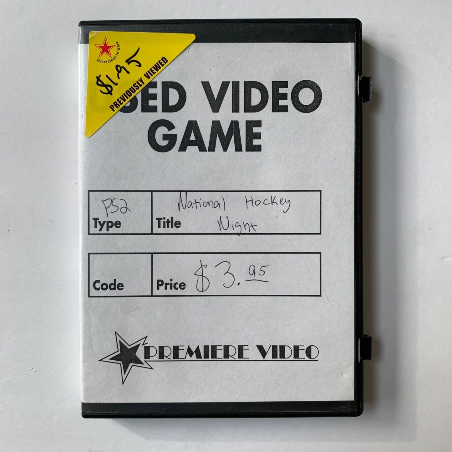 PlayStation 2 PS2 National Hockey Night Game