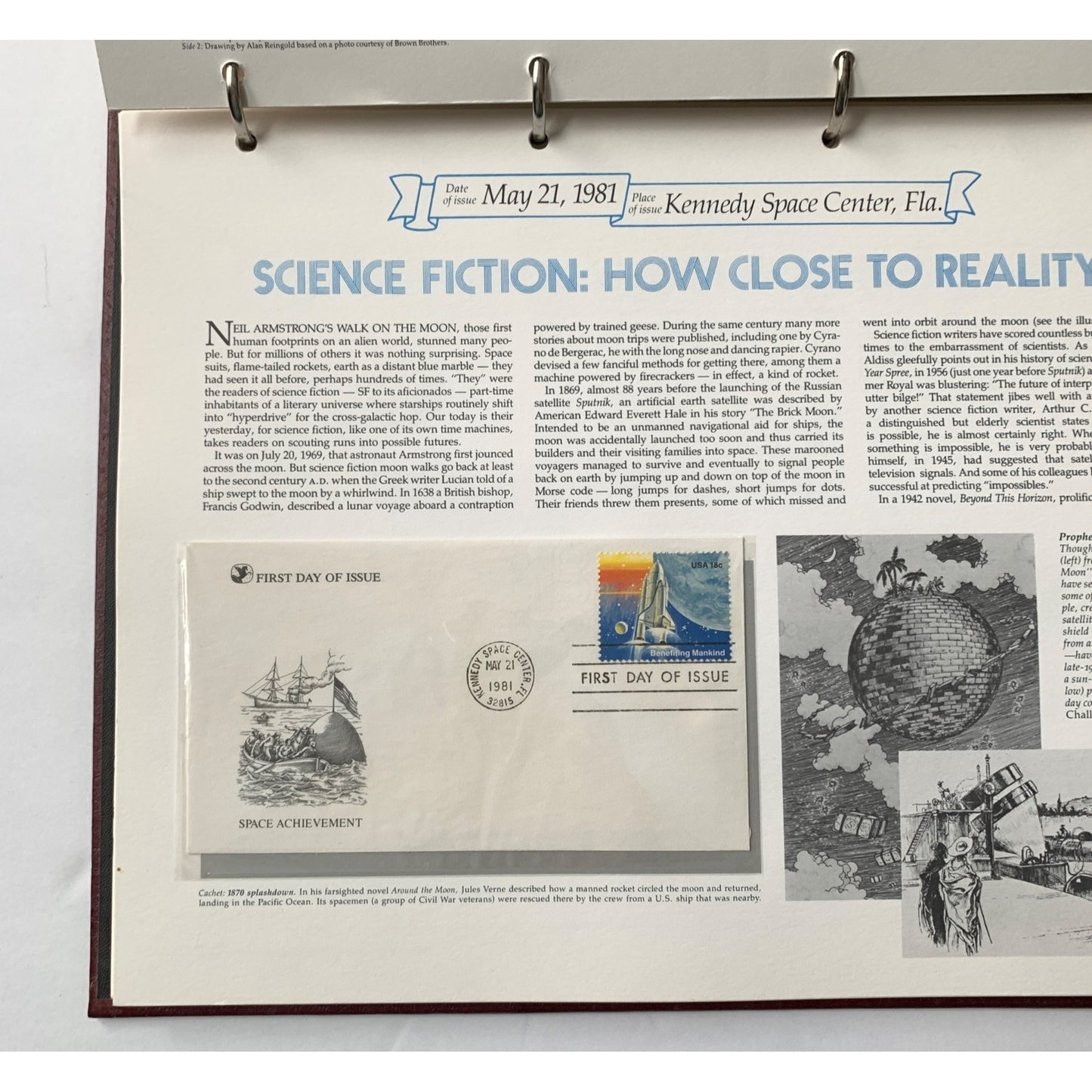 Reader's Digest First Day Covers Collection Book July 1978 - April 1982