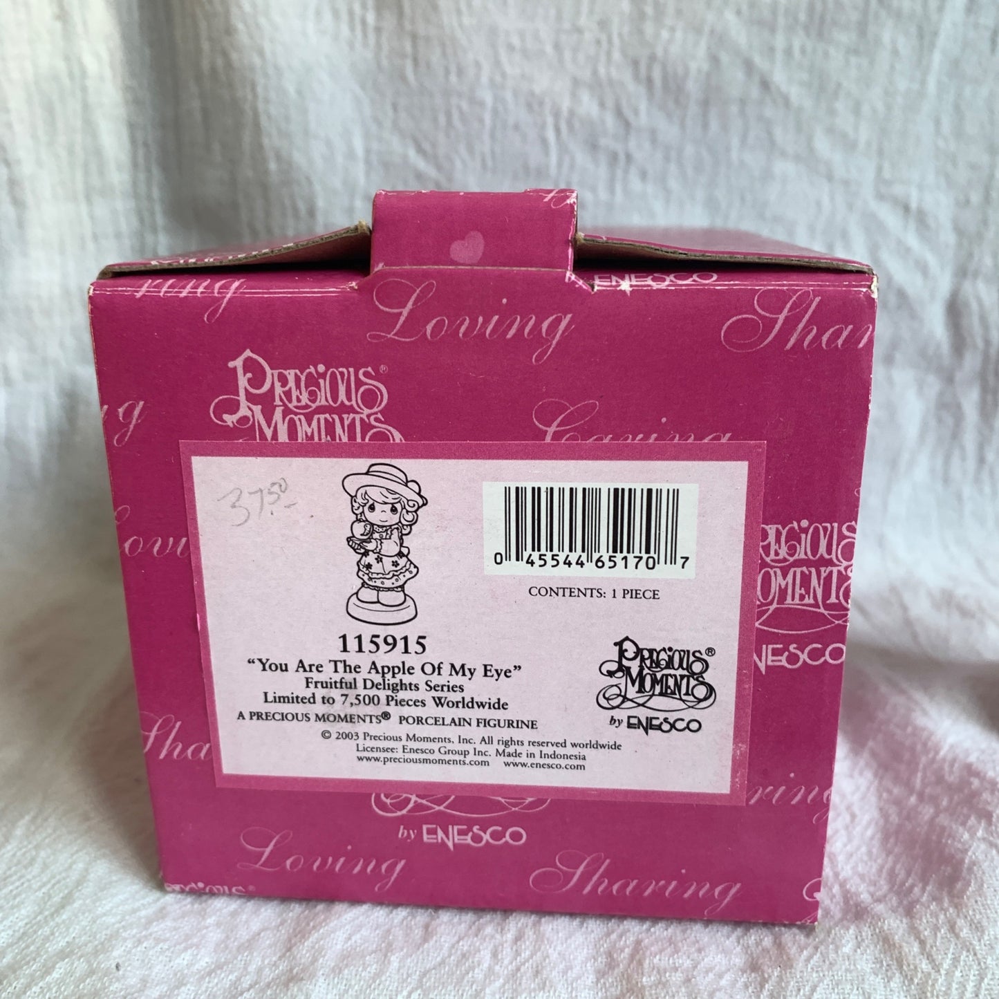 Precious Moments 115915 You Are the Apple of My Eye Figurine In Box
