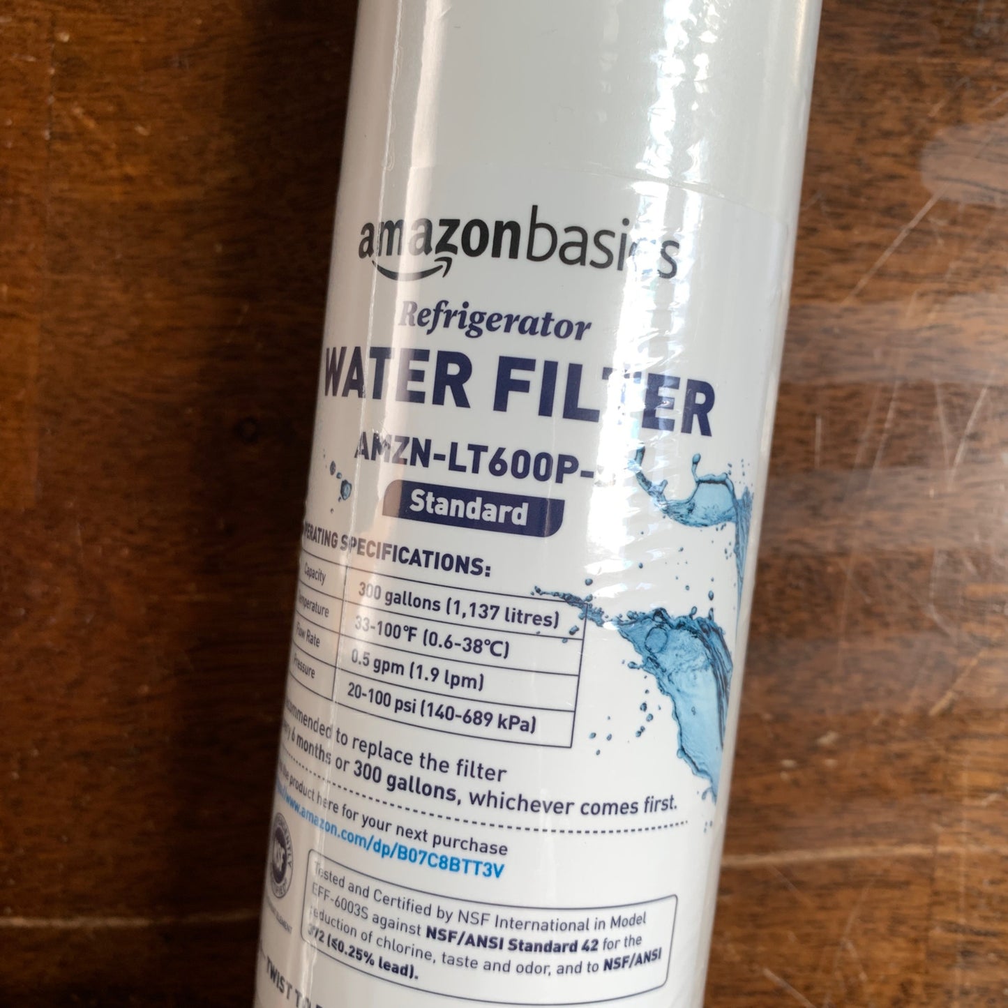Amazon Basics Refrigerator Water Filter AMZN-LT600P-S NEW