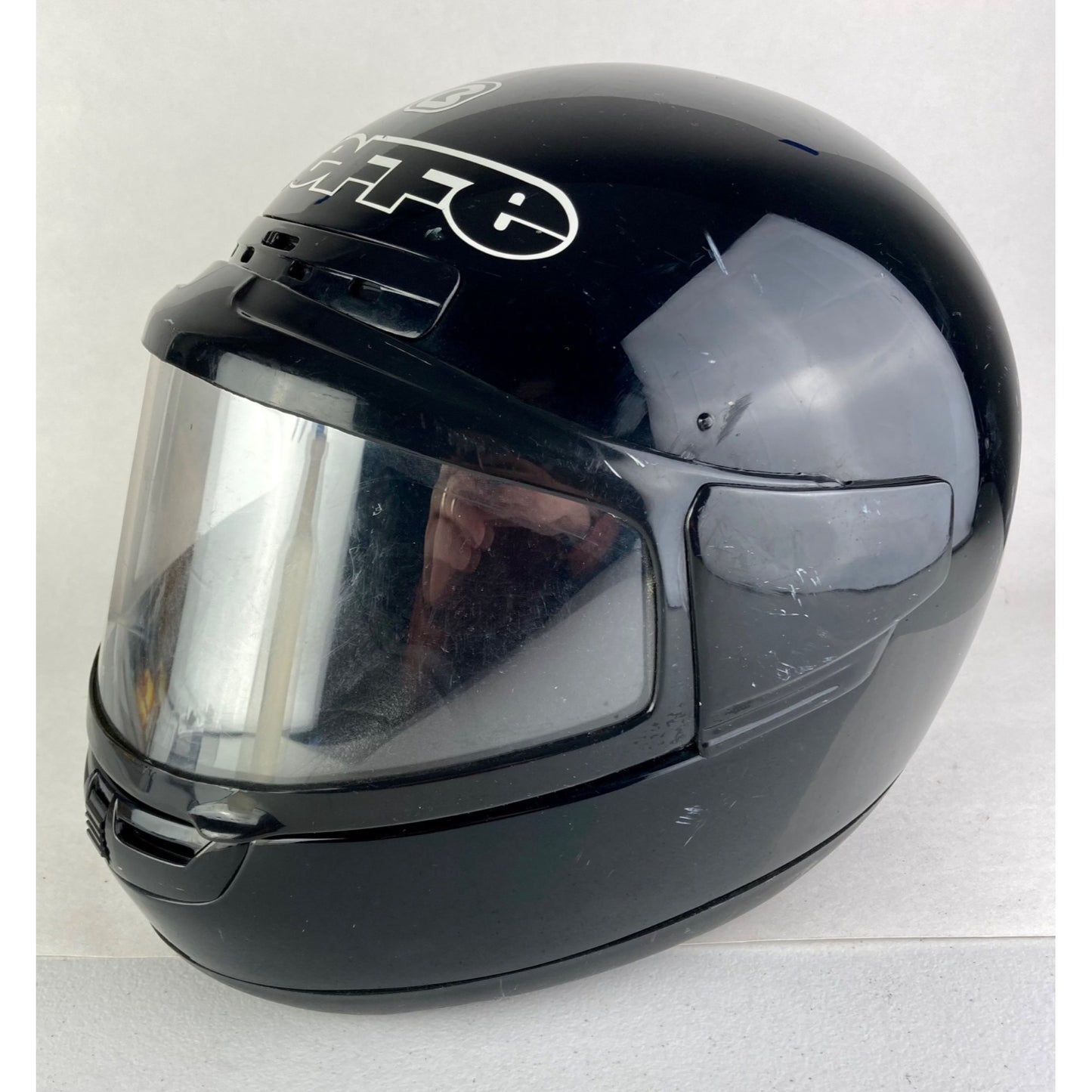 Bieffe Full Face Snowmobile Motorcycle Helmet Size X-Small GP-1400 Italy Black