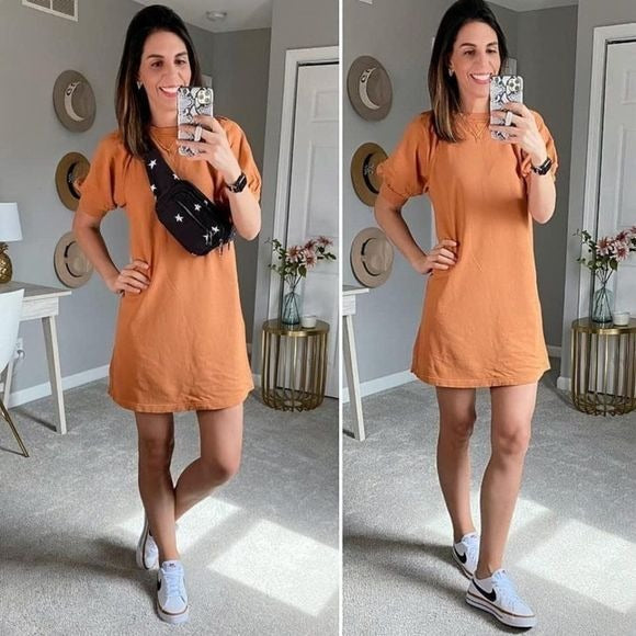 New Universal Thread Sweatshirt Dress Brown Dress