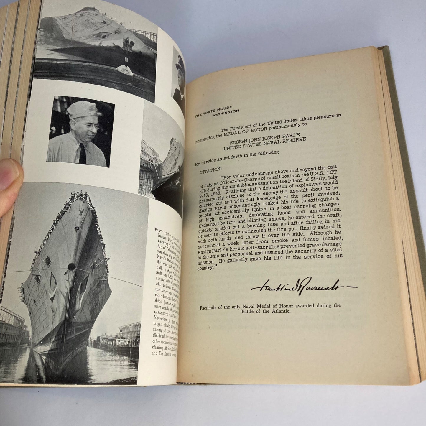 Battle Report The Atlantic War Vintage WWII Book Rinehart 1946