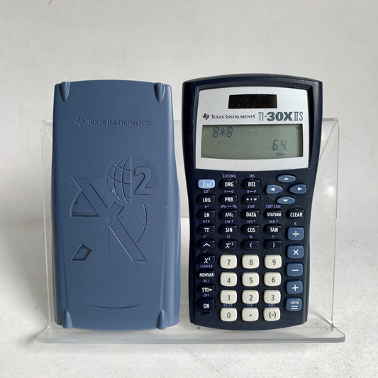 Texas Instruments TI-30X 2S IIS Solar Calculator Blue Working