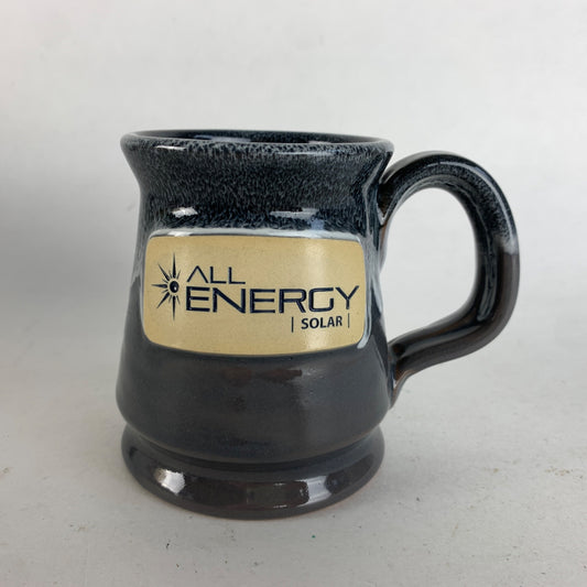 Deneen Pottery All Energy Solar Gray Drip Coffee Mug