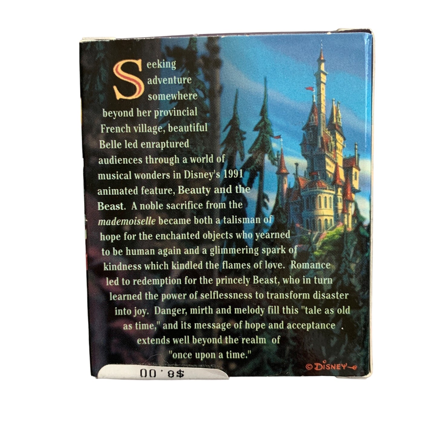 Disney's Beauty and the Beast Belle Brooch Pin New Vintage 10th Year