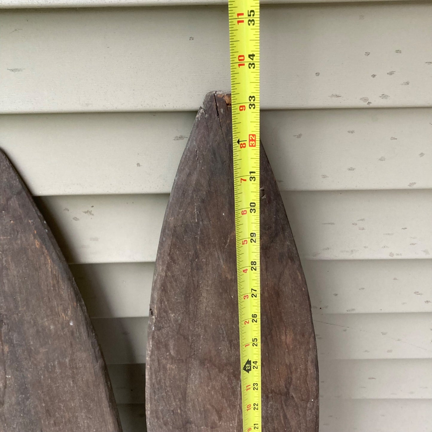 Lot 2 Antique Wood Hide Stretchers Animal Pelt Fur Tanning Stretcher