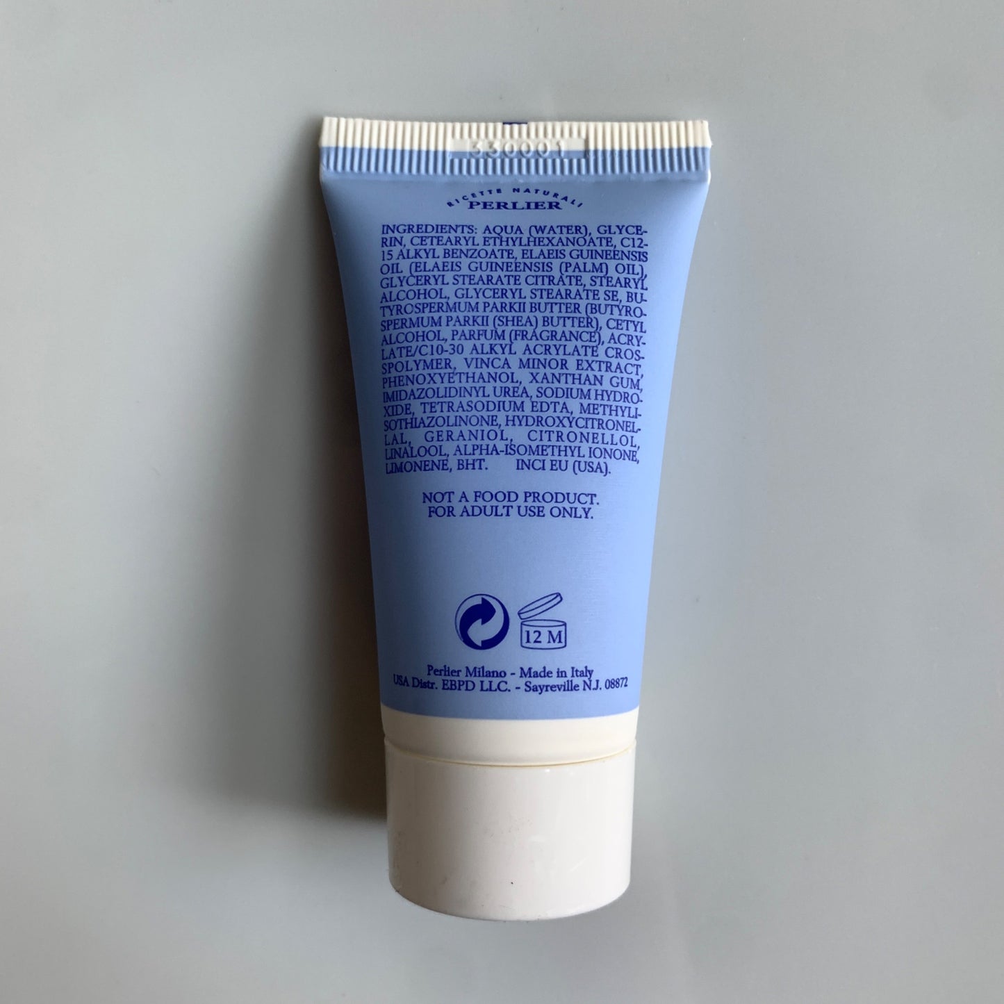 Perlier Periwinkle Hand Cream 1 oz. Travel Size New Sealed