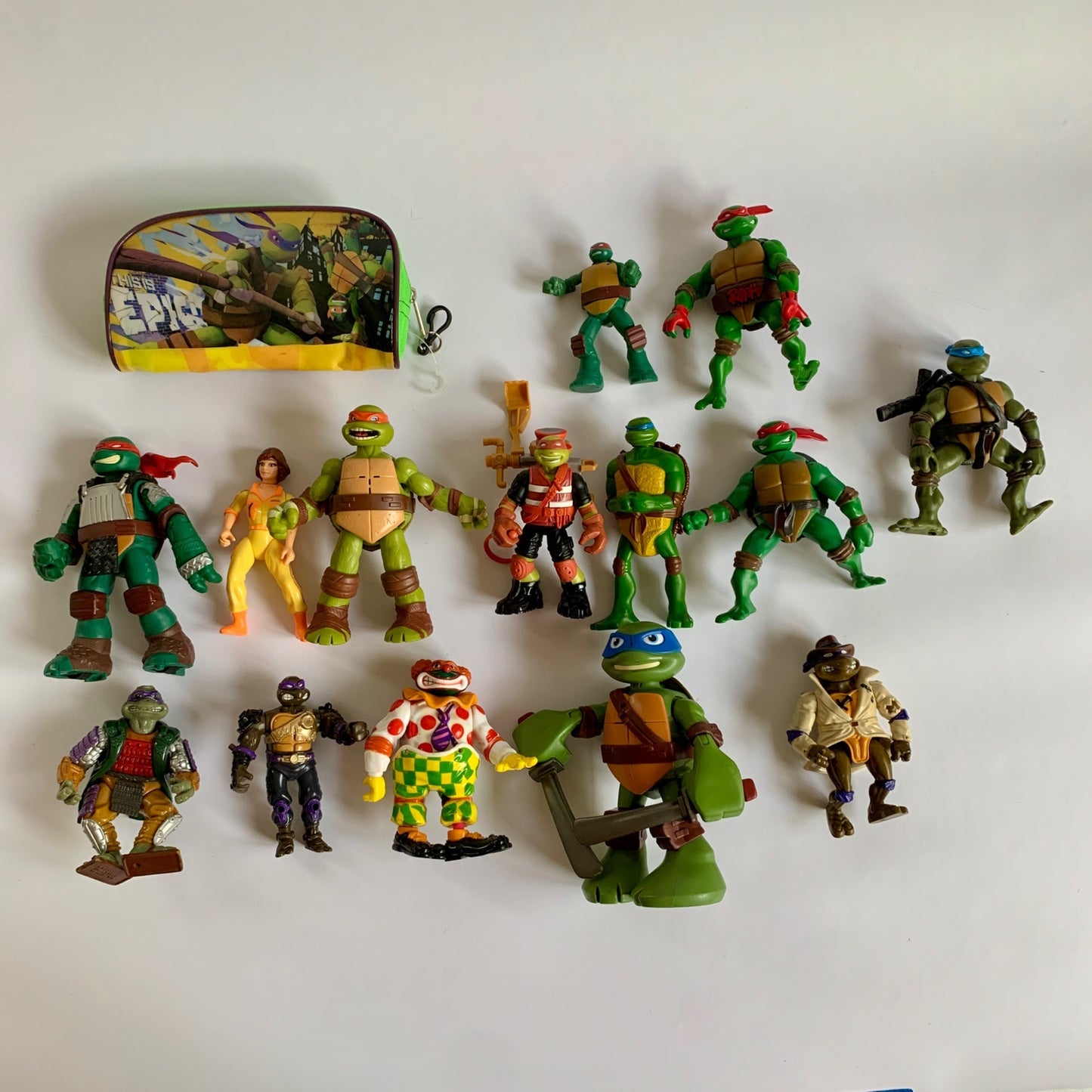 Vintage Lot Teenage Mutant Ninja Turtles Figures 15 Pieces