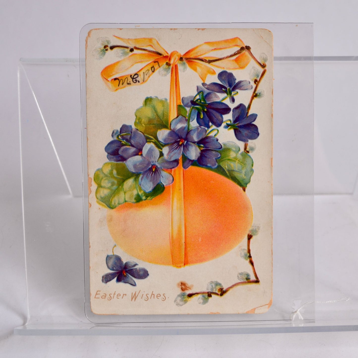 1907 Antique Postcard Easter Wishes Pennsylvania