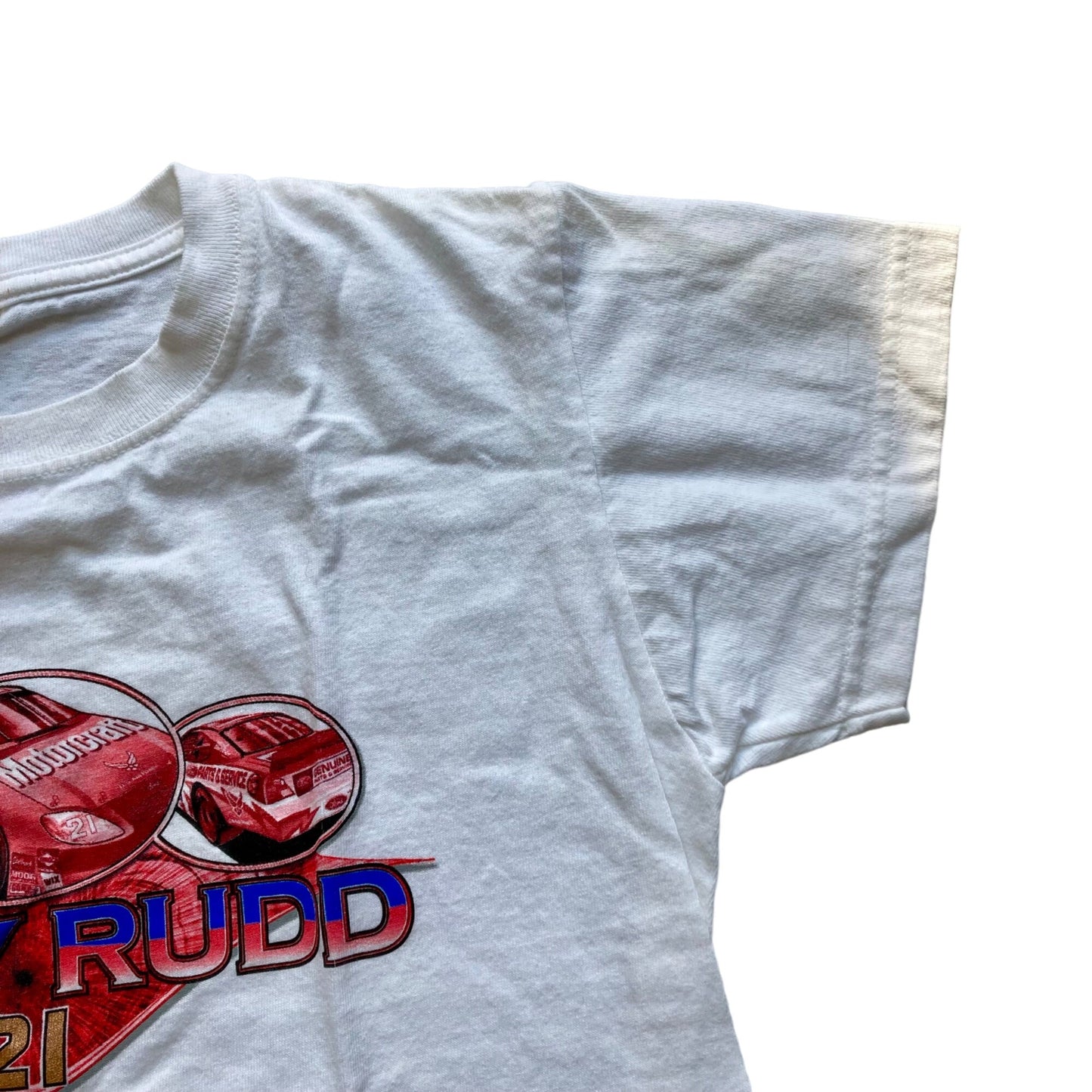 Vintage NASCAR Ricky Rudd #21 WOMEN'S T-Shirt Size S Motorcraft