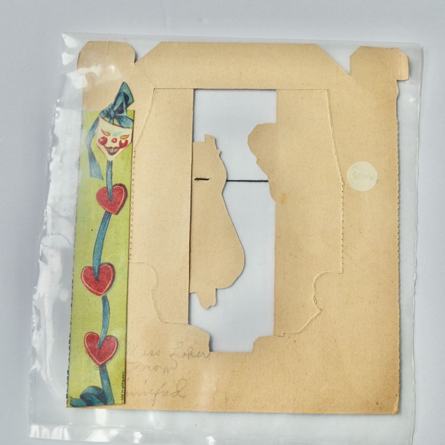 Vintage Valentine's Day Card To My Dear-One Germany Play Clown