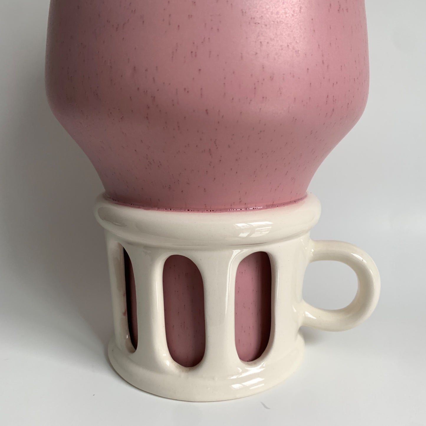 ADORABLE Vintage Milkshake Cookie Jar with Cherry 13" Tall