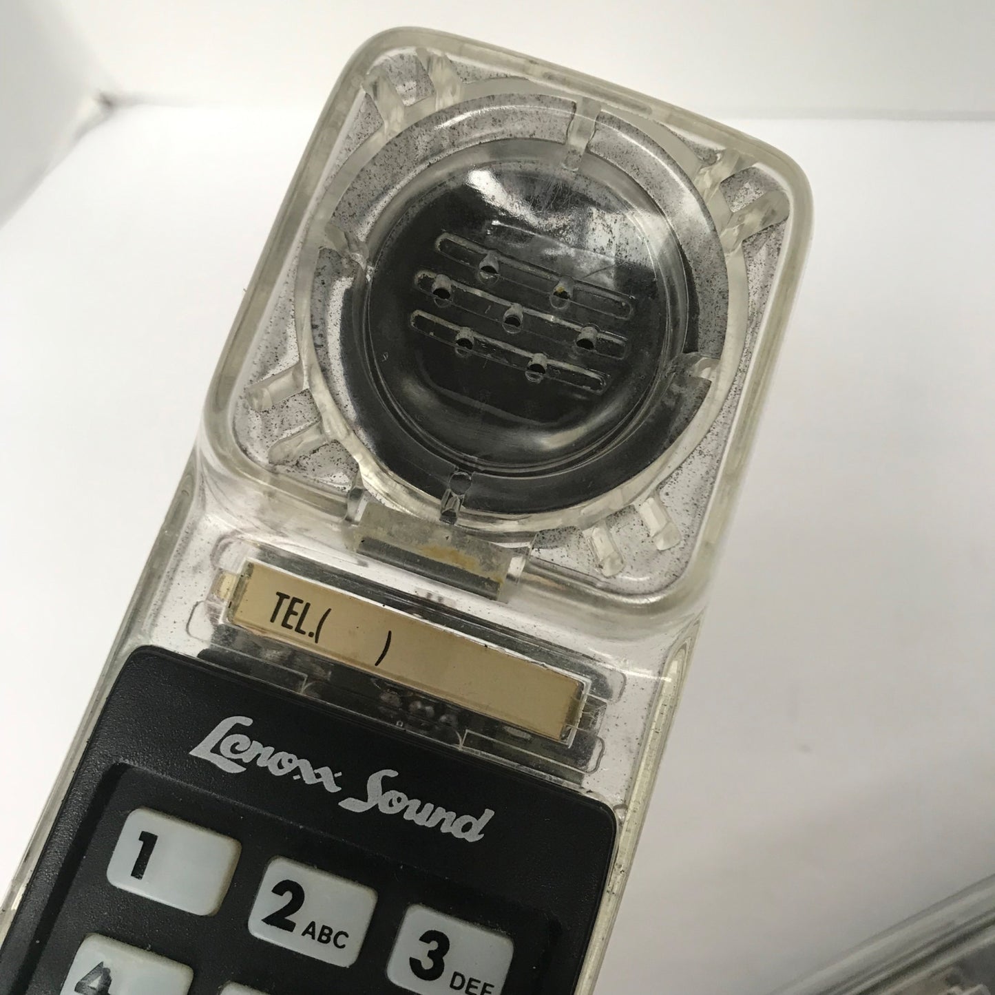 Lenoxx Sound PH-1400 Telephone Clear Transparent TESTED & WORKS! Phone